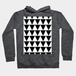 Monochrome Triangles Pattern Hoodie